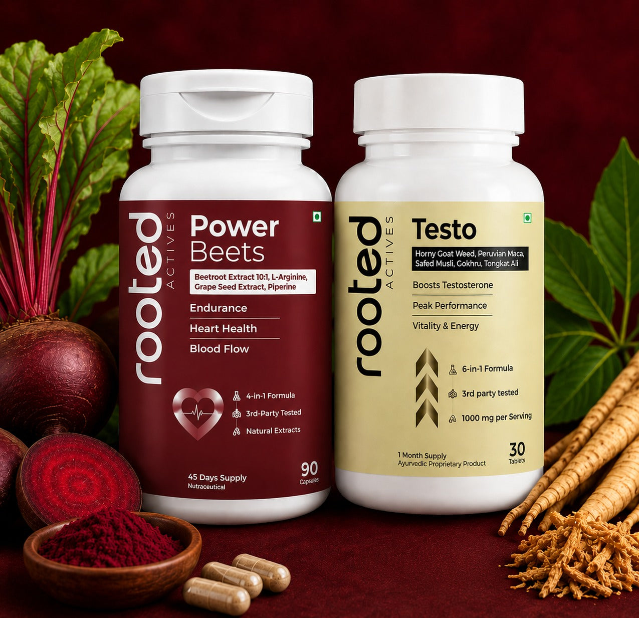 PowerBeets & Testo Bundle | Strength Support + Athletic Performance